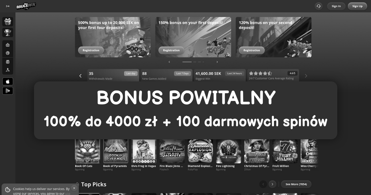 BruceBet Casino - Najlepsze Sloty Online w Polsce